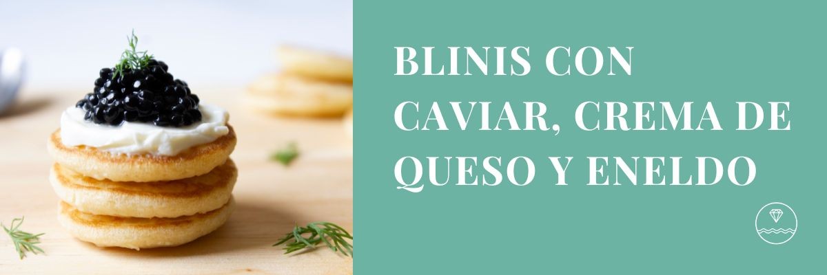 Blinis con caviar
