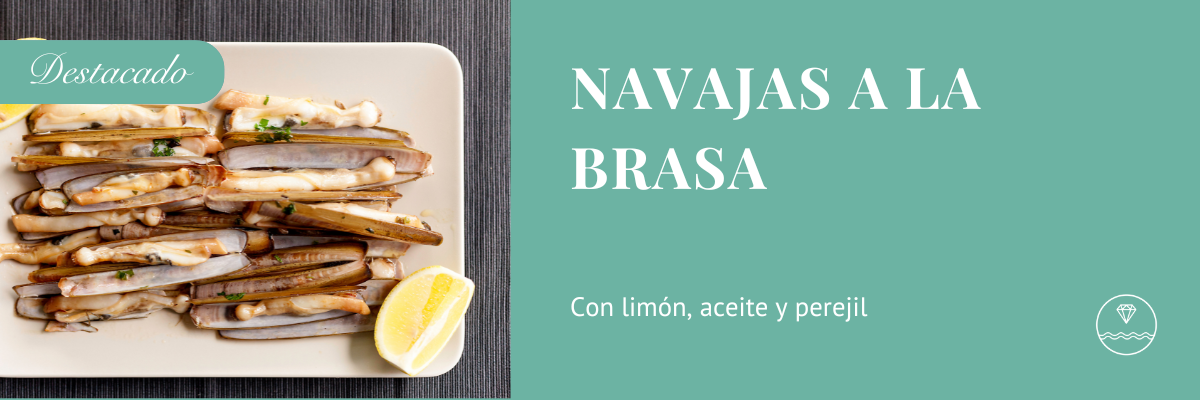 navajas a la brasa