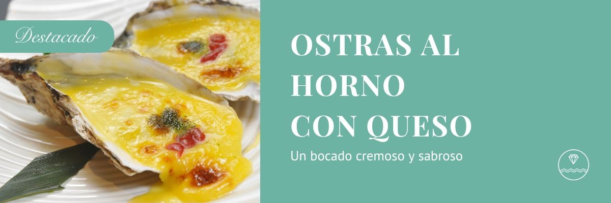 Ostras al horno con queso