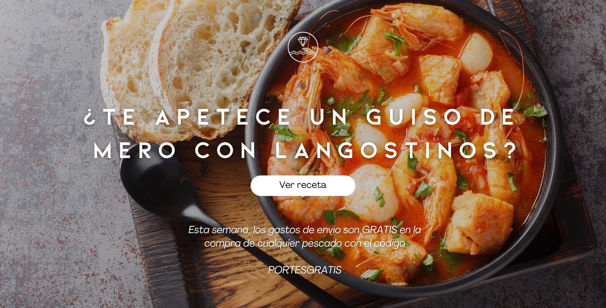 Mero con langostinos